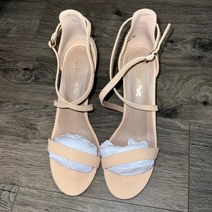 DREAM PAIRS Women's DOLCE Fashion Stilettos Open Toe Pump Heel Sandals